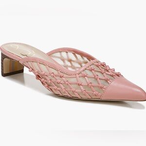 Sam Edelman Pink Woven Mules